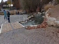 چشمه طاقبستان جوشید