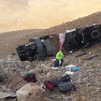 واژگونی اتوبوس مسافربری تهران–یاسوج  با ۳ کشته 
