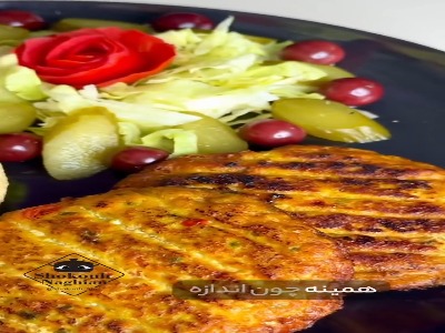 رِسپی برگر مرغ که همه دنبالشن همینه