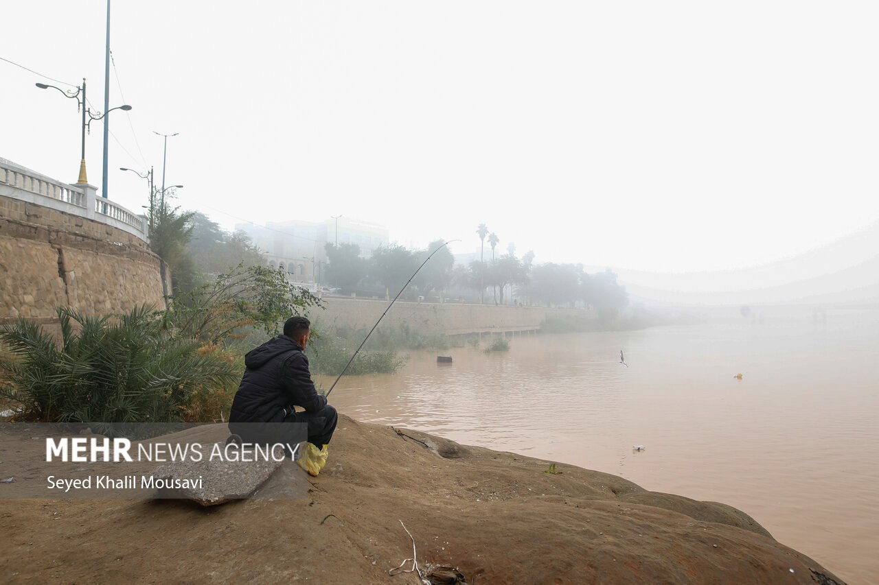 اهواز در مه