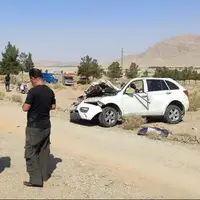 برخورد ۲ خودرو در شهرستان آشتیان با ۶ مصدوم