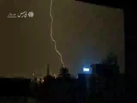 تصاویر خیرهکننده از پدیده طوفان تندری در پارسیان