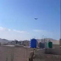 تصاویری از به پرواز در آمدن جنگندههای آمریکایی بر فراز شهر تدمر سوریه