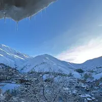بارش سنگین برف پاییزی در شمشک