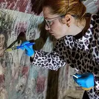 کشف نقاشی دیواری نادر از عیسی مسیح