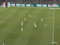 گل اول بارسلونا به اوساسونا توسط رافینیا