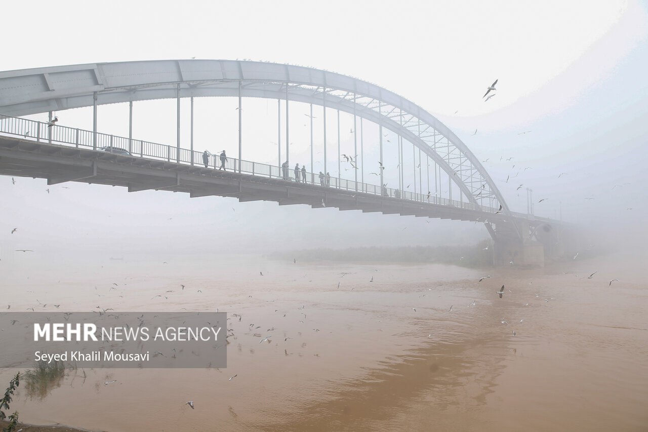 اهواز در مه