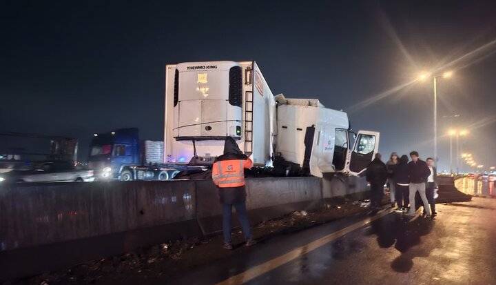 ترافیک چند کیلومتری در محور قزوین- کرج