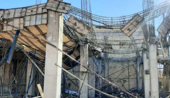 ریزش دیوار ساختمانی در پاکدشت؛ ۸ نفر در زمان حادثه داخل طبقات بودند