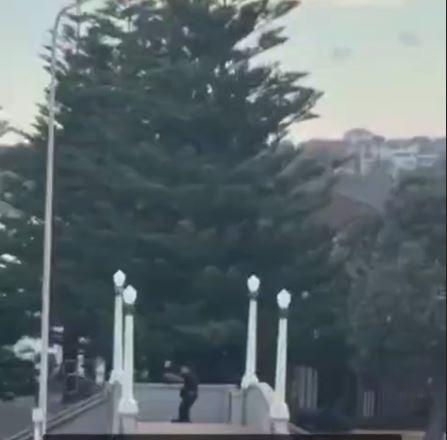 لحظه کشته شدن تیرانداز دوم در استرالیا توسط پلیس