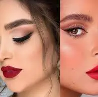 یک میکاپ چشم خاص با رژ