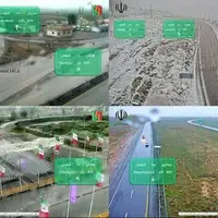 جادههای خراسان رضوی بارانی و لغزنده است