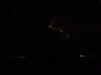 لحظه برخورد صاعقه، منطقه آزاد انزلی