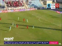 گل اول تراکتور توسط امیرحسین حسینزاده در دقیقه 10