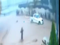 لحظه دردناک ریزش دیوار بر روی دانش‌آموزان در سیل عراق