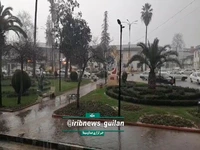 بارش شدید باران در رودسر