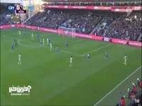 گل اول منچسترسیتی به کریستال پالاس توسط هالند در دقیقه 40