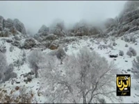 نخستین برف پاییزی در منطقه تاراز