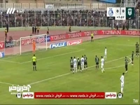 گل اول استقلال به خیبر توسط آسانی از روی نقطه پنالتی