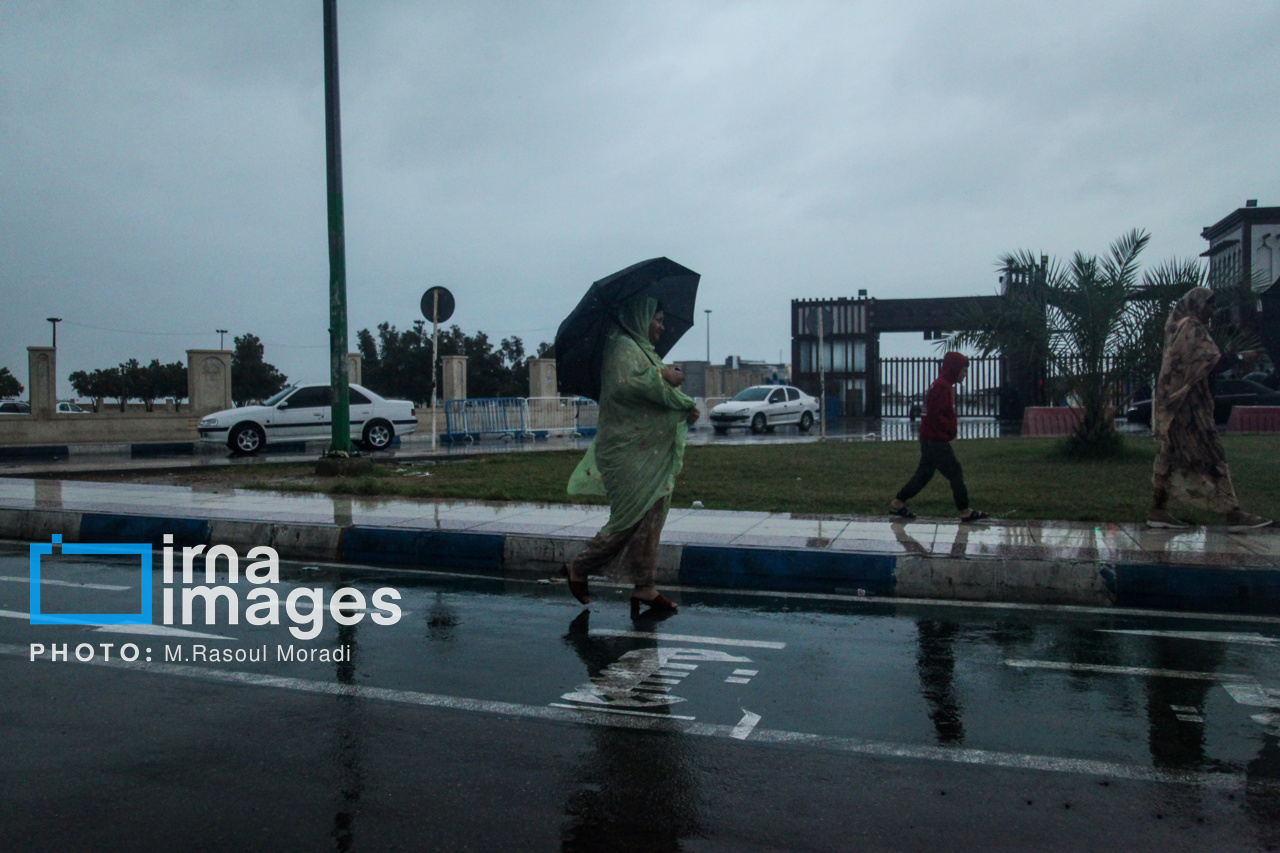 بارش باران پاییزی در بندرعباس