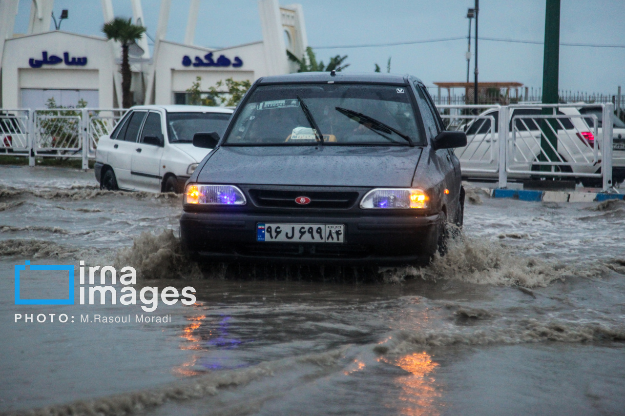 بارش باران پاییزی در بندرعباس