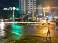 فرونشست زمین در بندرعباس باعث سقوط یک خودرو شد