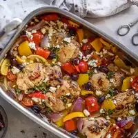 غذای فوری با بادمجون و مرغ