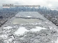 منظره زمستانی پارک مرکزی نیویورک