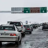 بارش برف و باران در جادههای ۲۴ استان