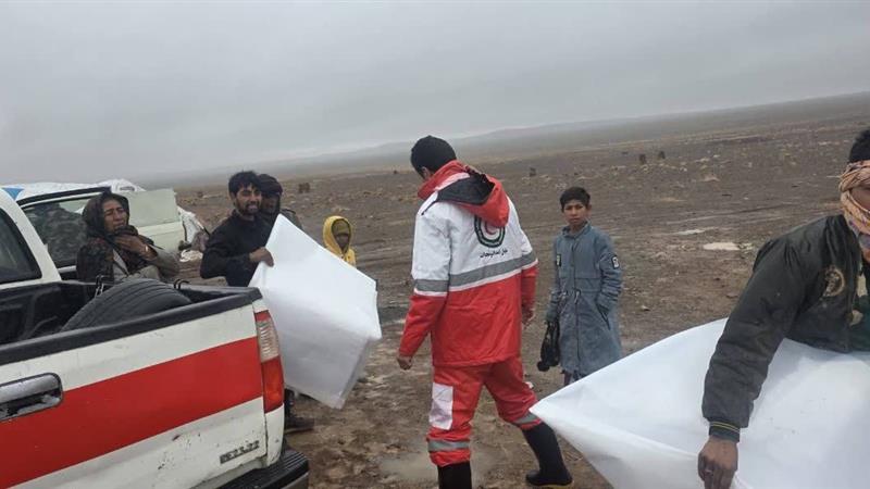 امدادرسانی هلالاحمر خراسان جنوبی به ۷۴ نفر در پی بارندگیهای اخیر