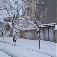 برفِ امروز در گلپایگان اصفهان، سنگ تمام گذاشت