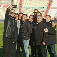 سلفی تیم داوری بازی حساس تراکتور- پرسپولیس