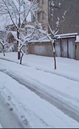 برفِ امروز در گلپایگان اصفهان، سنگ تمام گذاشت