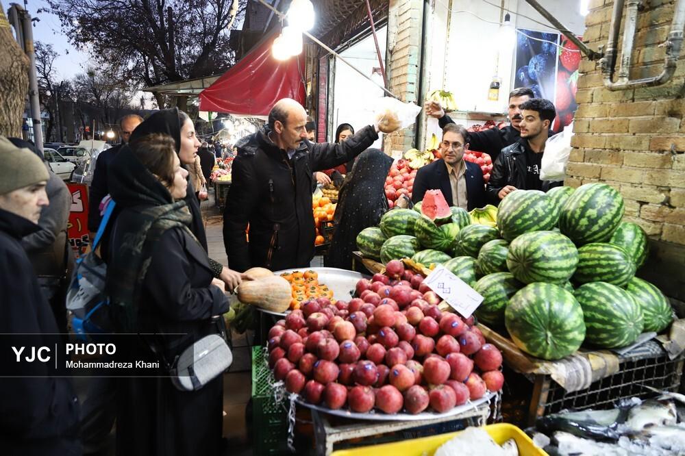 عکس/بازار خرید شب یلدا در زنجان
