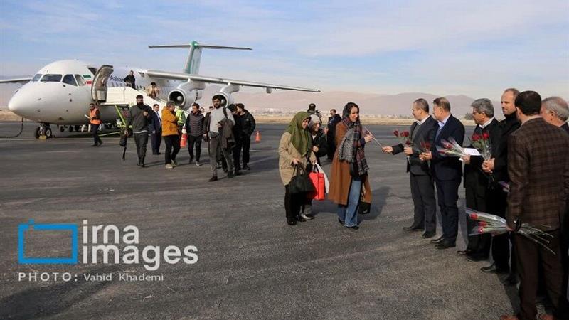 نخستین پرواز ماهان پس از سه سال وقفه در فرودگاه بجنورد به زمین نشست