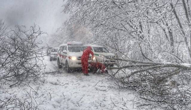 آمادهباش هلالاحمر در پی بارش برف و باران در استانهای شمالی