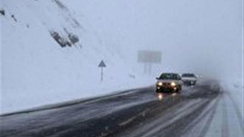 جاده های سمنان لغزنده است