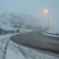 بارش برف در گردنه چری آغاز شد