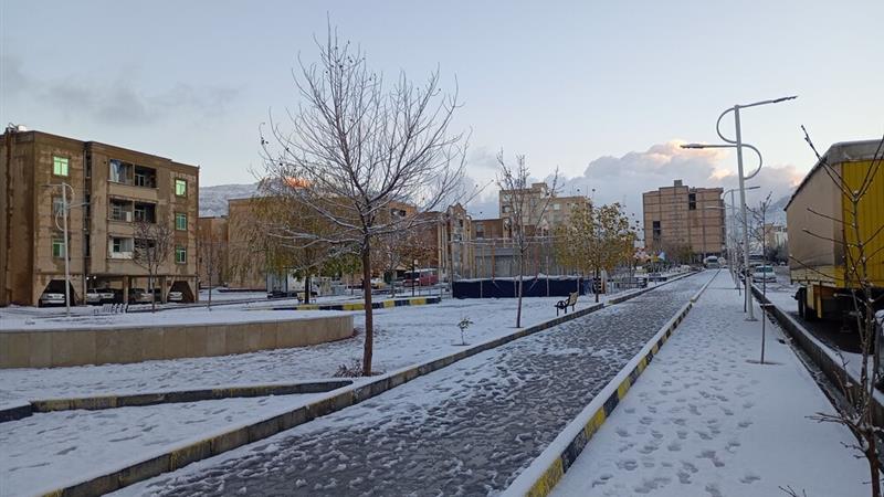 برف، ایلام را سفیدپوش کرد