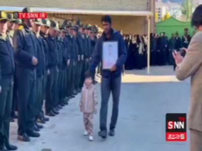 ادای احترام کادر فراجا به فرزند شهید رحیم مجیدی‌مهر