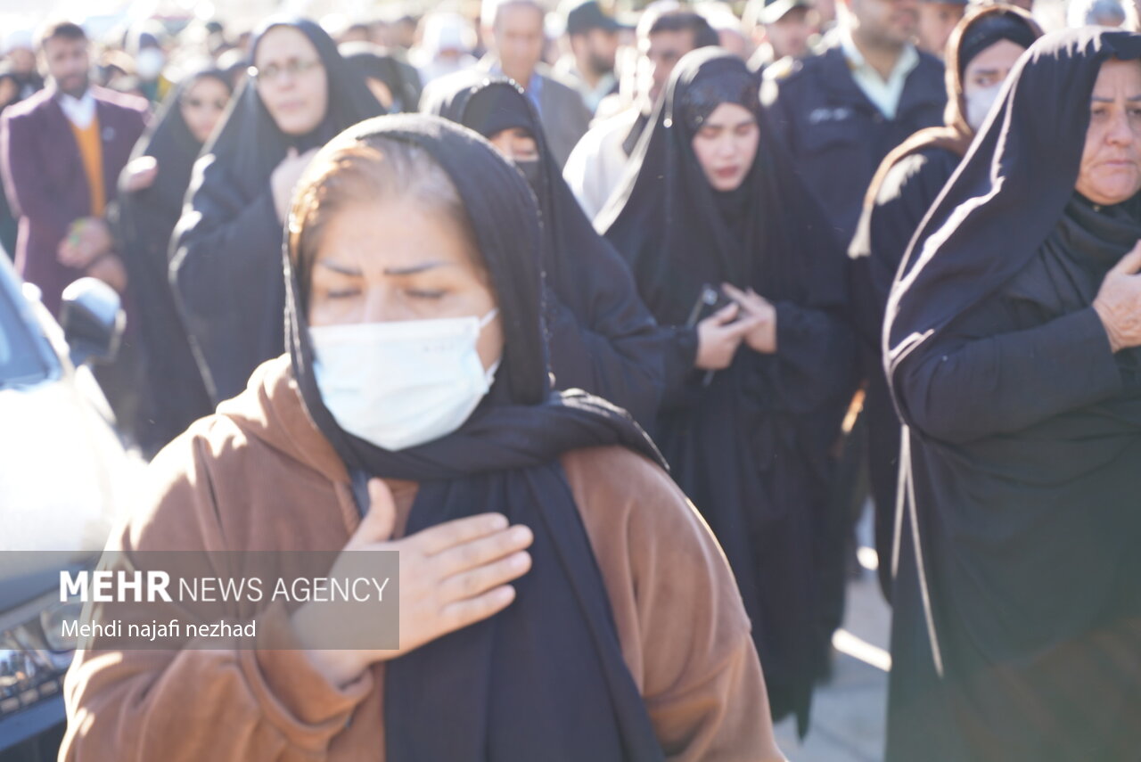 تشییع پیکر شهید رحیم مجیدی‌مهر در یاسوج