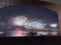 لحظهی آغاز سال ۲۰۲۶ در سیدنی استرالیا