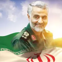 تصویری از فرمانده شهید موشکی در کنار حاج قاسم