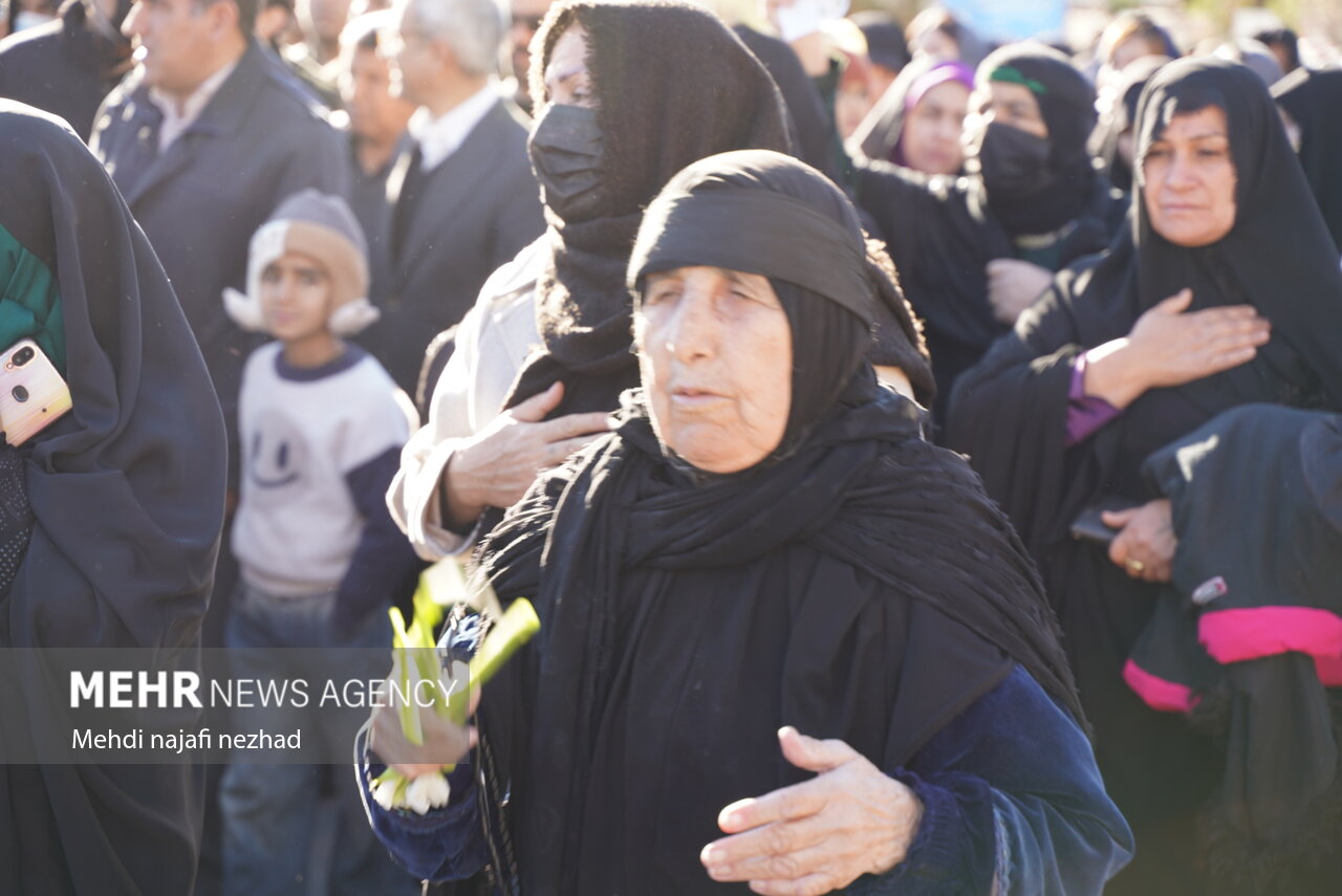 تشییع پیکر شهید رحیم مجیدی‌مهر در یاسوج