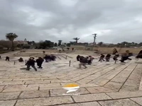 عزیمت فلسطینیان به مسجد مبارک الاقصی برای شرکت در نماز جمعه