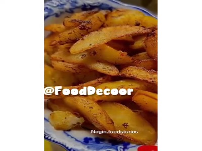 بال مرغ با سیب زمینی مخصوص معطر