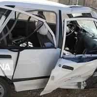 تصادف تریلی با پراید در زنجان دو فوتی برجا گذاشت