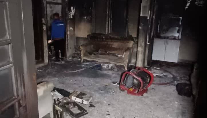 حریق منزل مسکونی در خیابان امامت مشهد