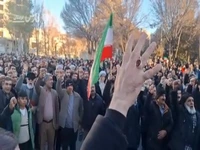 تجمع مردم بروجرد برای محکومکردن اقدامات اغتشاشگران