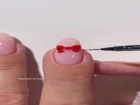 ایده دیزاین ناخن با لاک قرمز!